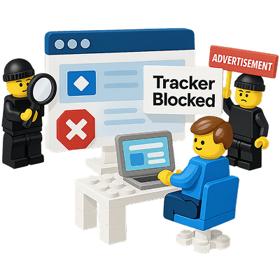 Say goodbye to trackers, popups and spying links